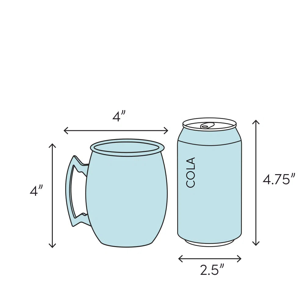 Libbey Moscow Mule Copper Mugs, 14-ounce, Set of 4 (Set of 4)